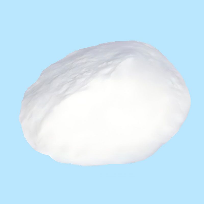 Cyanuric Acid Powder Stabilizer or Conditioner 1 A close-up view of of cyanuric acid powder