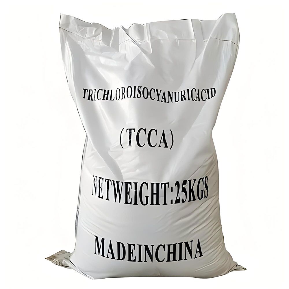 Potent Trichloroisocyanuric Acid Granules TCCA 90% for Superior Disinfection & Sanitation 2 A bag of Trichloroisocyanuric Acid Powder